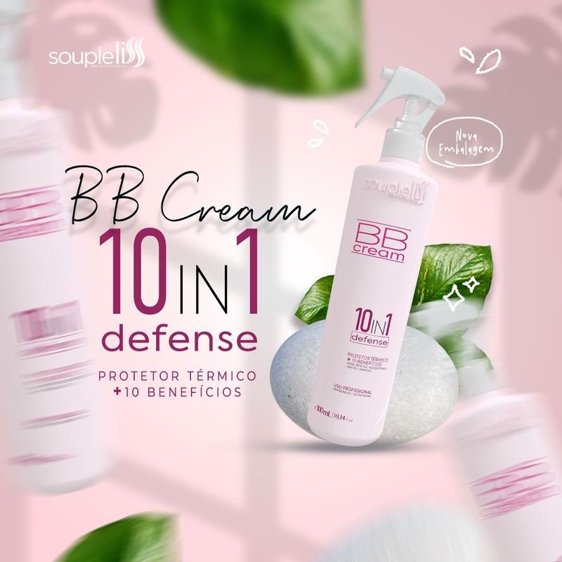 Bb Cream Souple Liss Spray Defence 10 in 1 Protetor Térmico 300ml